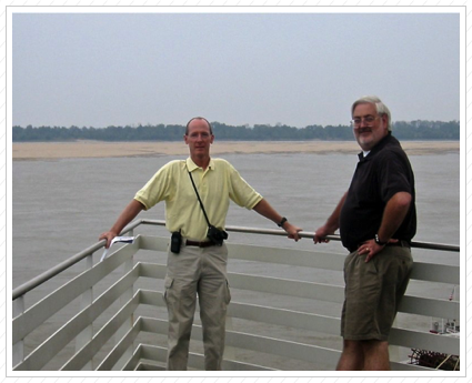 John & Bill at the Mississippi, Tunica, MS
